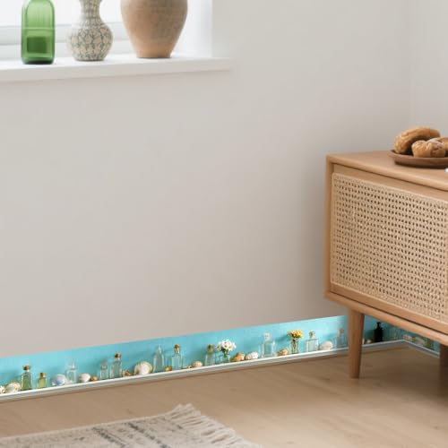 Image of Nuxovilar Beige Lace Peel Stick Wall Border PVC 3.94x16.4'