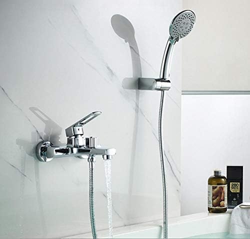 Robinet mitigeur baignoire haut de gamme chromé à commande murale