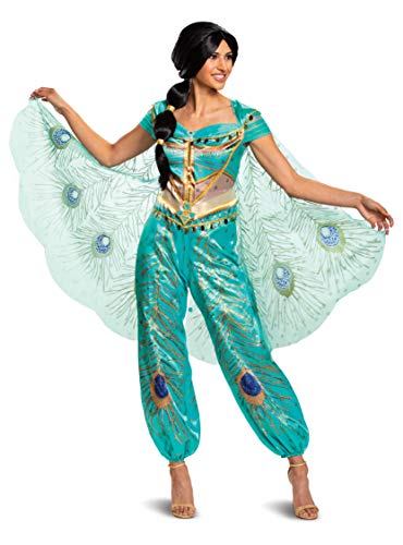 Disguise 22456B-N/A-M (8-10) Women'S Jasmine Teal Deluxe Adult Costume thumb #2