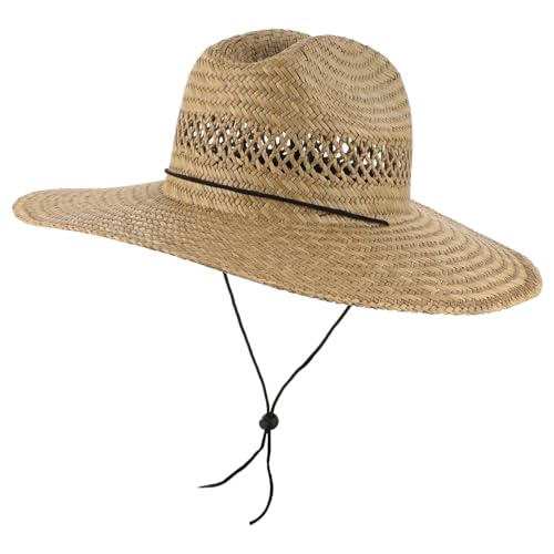 Chapeau de soleil en paille contre la chaleur homme léger