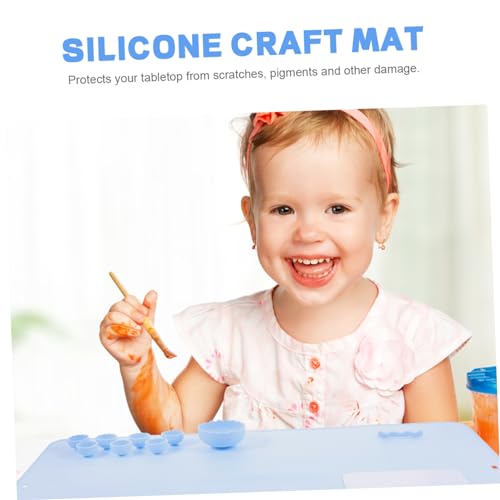 COHEALI 3 Conjuntos De Moldes De Fundição De Tapete De Desenho De Silicone Tapete Infantil Placemat