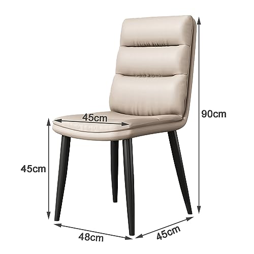 Chaise de salle à manger avec pieds en métal style bistrot chic - 2