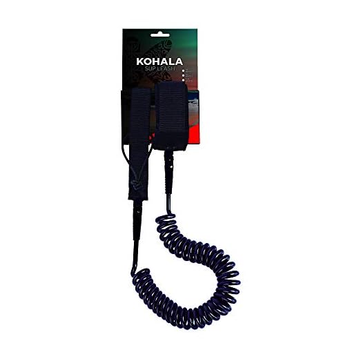 Kohala - Correa De Seguridad En Espiral Para Tabla - Leash Para Tabla De Surf - Paddle Surf Sup - 8 Pies
