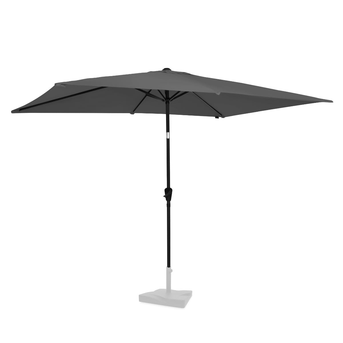 VONROC Rapallo prostokątny parasol przeciwsłoneczny, 200 x 300 cm, prostokątny, na taras, do ogrodu, na balkon, do gastronomii, składany, korba, odporny na warunki atmosferyczne