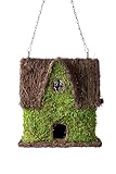 SuperMoss (56006) Chateau Birdhouse Wicker Roof Outdoor Garden Decor Covered with Fresh Green Mountain Moss 11' x 7' x 13'