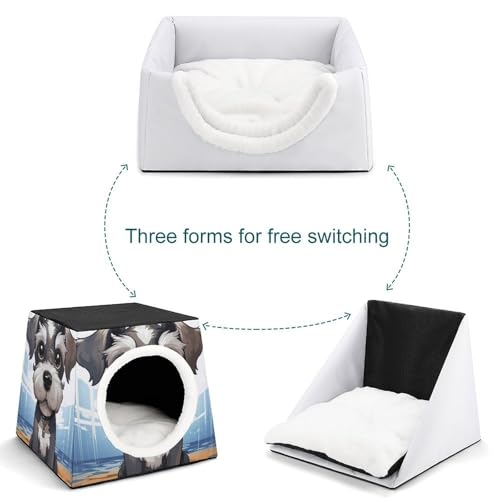 Capsule spatiale pour chat d'intérieur niche chaude design salon petits chiens - 6