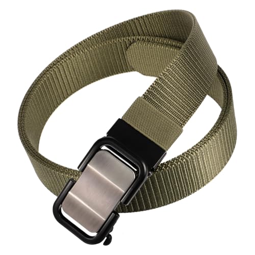 Men's Nylon Belt Casual Waistband for Jeans Breathable and Lightweight for Daily and Formal Wear Durable Buckle for Outdoor Adventures