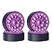 DJX 1.0 Beadlock Wheels Rims for All 1/24 Scale Axial SCX24 Deadbolt RC Crawler Car Upgrades Accessories(Purple)â€¦