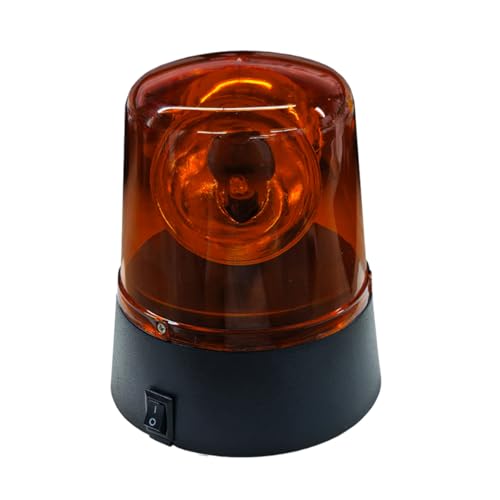 4.31 x 3.56 Car Siren Strobe Light 360 Degree Rotation LED Warning Light Police Lights for Car Flashing Flare Party Lamp (Red)