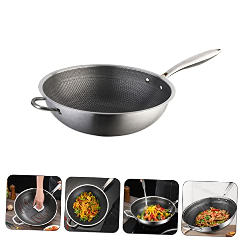 Wok de acero inoxidable con diseño ergonómico miniatura 6