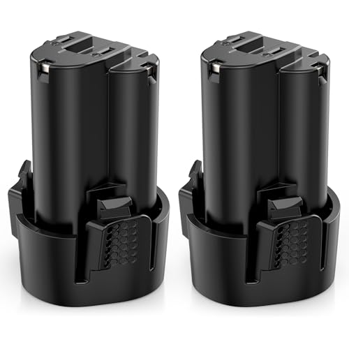 Futurebatt 10.8V Battery for Makita 2 Pack High-Output 3500mAh 10.8-Volt Drill Tools Battery BL1013 BL1014 DF030D DF330D 194551-4 194550-6 195332-9
