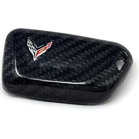 SR1 Performance C8 Corvette Key Fob Cover - Carbon Fiber for 2020-2025 Next Generation Corvettes Keyfob (Black) Cover
