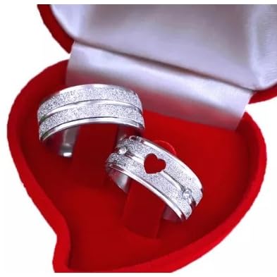 Alianças Par Coração Vazado com Pedra de Zirconia Italianas Diamantadas 8mm Exclusivas Casamento Namoro Noivado Compromisso com Caixa de Veludo