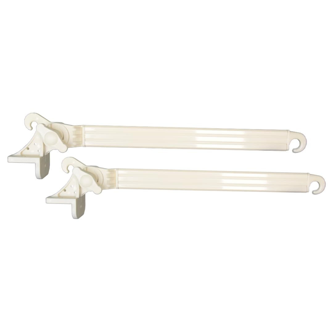 Braccetti Per Tende Da Sole Esterni - Alluminio, Regolabili 0-180°, Per Ringhiere, Grigio, 50 Cm - Foto 5