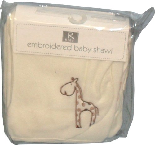 Elli & Raff Fleece Baby Shawl Blanket Cream