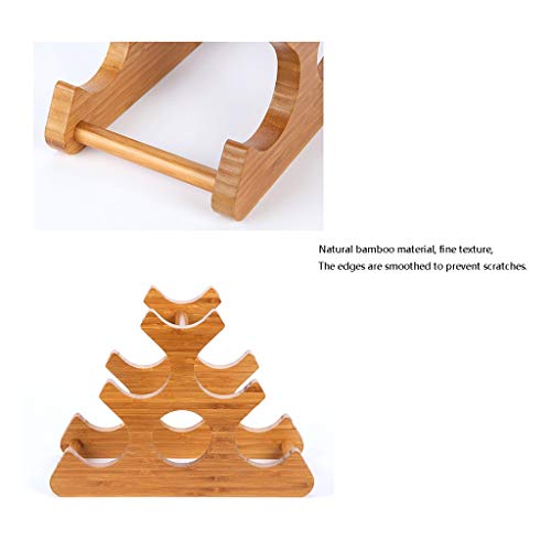Soporte para Vino de Bambú para 6 Botellas miniatura 3