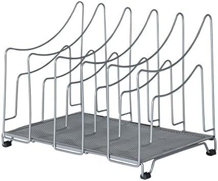 EasyPAG Freestanding A4 File Holder Filing Tray Document Storage Paper Organiser Magzine Sorter Desk Tidy Rack,Silver
