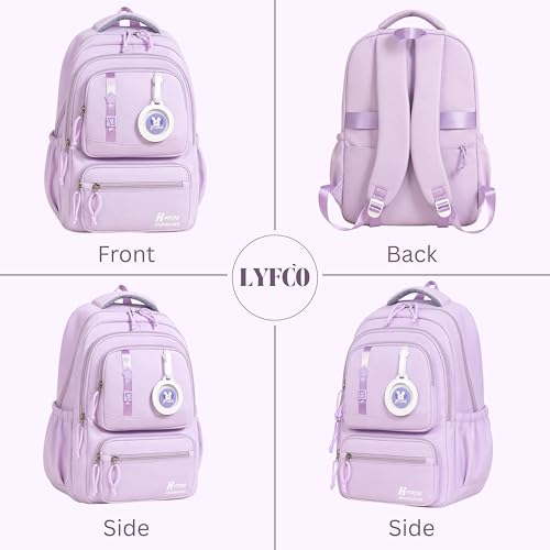 Image of Korean Style School & College Backpack with Detachable Pouch | 18 Inch Large capacity bag for Girls & Boys Age of 12-16 years | Best for School, Tution, Travel, Camping