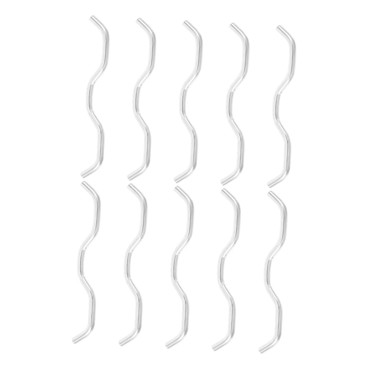 Mikikit 10pcs Heavy Duty Trampoline Connectors with Hook Galvanized Steel Rod Wire Connectors for Secure Attachment and Versatile Trampoline Replacement Parts