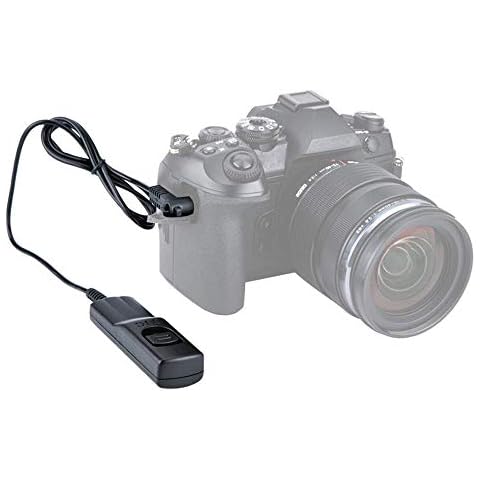 JJC Shutter Release Cable Remote Cord for OM System OM1 OM5, Olympus OM-D E-M1X,OM SYSTEM OM-1, E-M1 Mark II, E-M1 Mark III, E-M5 Mark III Mirrorless Camera Replaces Olympus RM-CB2 Cable Release Cover