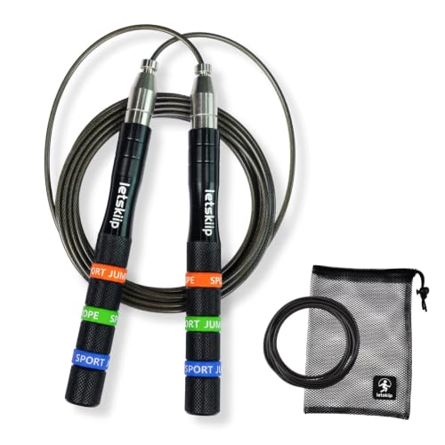 Adjustable-Speed-Jump-Rope-for-Fitness-Non-Slip-2-Cable Adjustable Speed Jump Rope for Fitness, Non-Slip & 2 Cable - Image 1