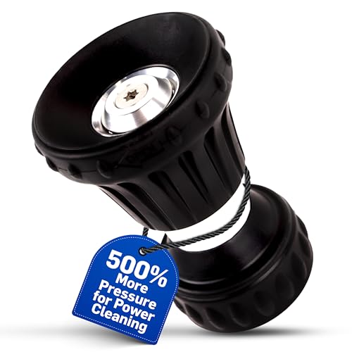 LEMATEC Heavy Duty Adjustable Garden Hose Nozzle - Ultimate 3/4