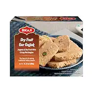 Bikaji Gur Dry Fruit Gajjak 14.11 oz (400g), Jaggery & Dry Fruit Brittle, Traditional Til Gajak, Indian Winter Sweet, Ready-to-Eat Gift Pack with Sesame Seeds, Pistachios & Cashews Mithai