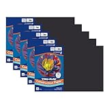 Tru-Ray® Construction Paper, Black, 12' x 18', 50 Sheets Per Pack, 5 Packs