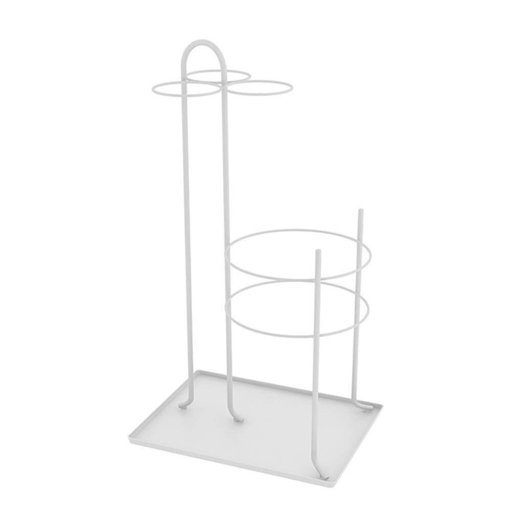 Porte-parapluie en métal blanc MiroDo, support debout pour canne de marche