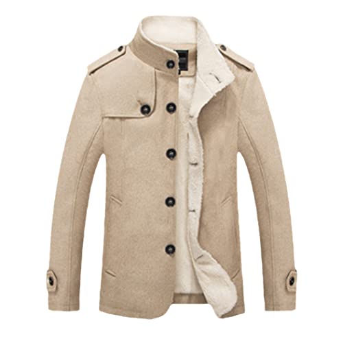 Blouson aviateur thermique et coupe-vent pour homme avec polaire épaisse d'hiver