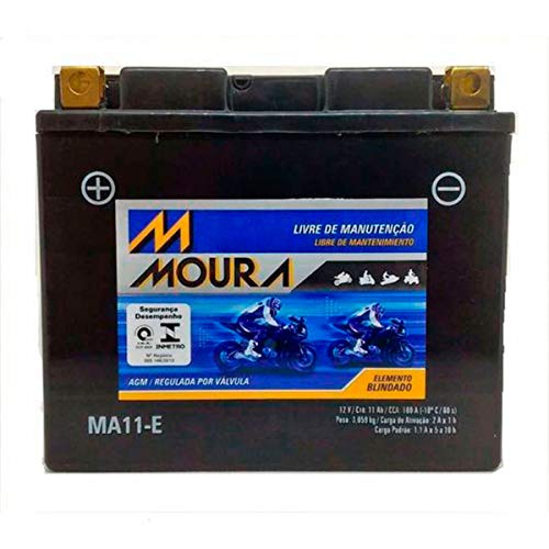 Bateria Moura Ma11-e Zx10r Fazer 600 Fz6 Drag Star 650