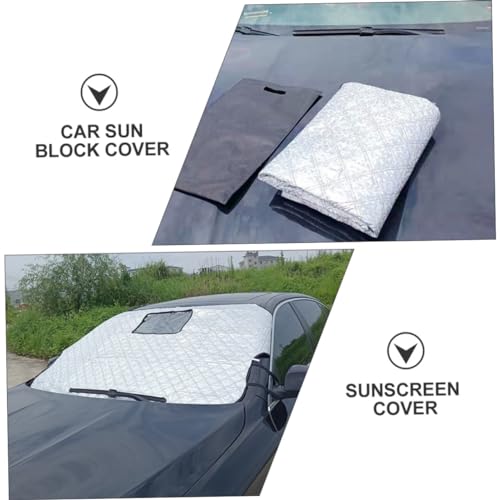 Parasol trasero para coche y protector solar anticongelante universal de doble capa 2