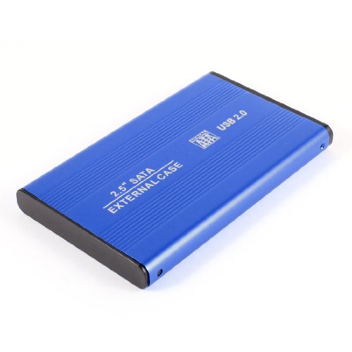 Caja externa USB 2.0 a SATA 2.5" Azul miniatura 1