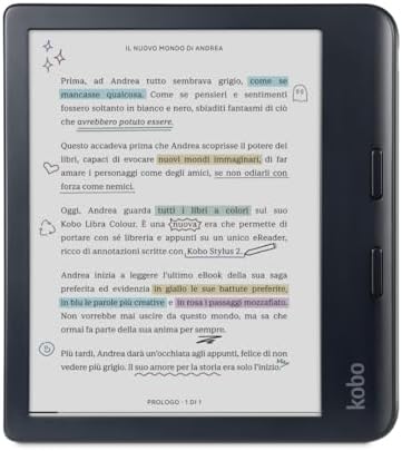 Kobo Libra Colour | eReader | Display antiriflesso a colori E Ink...