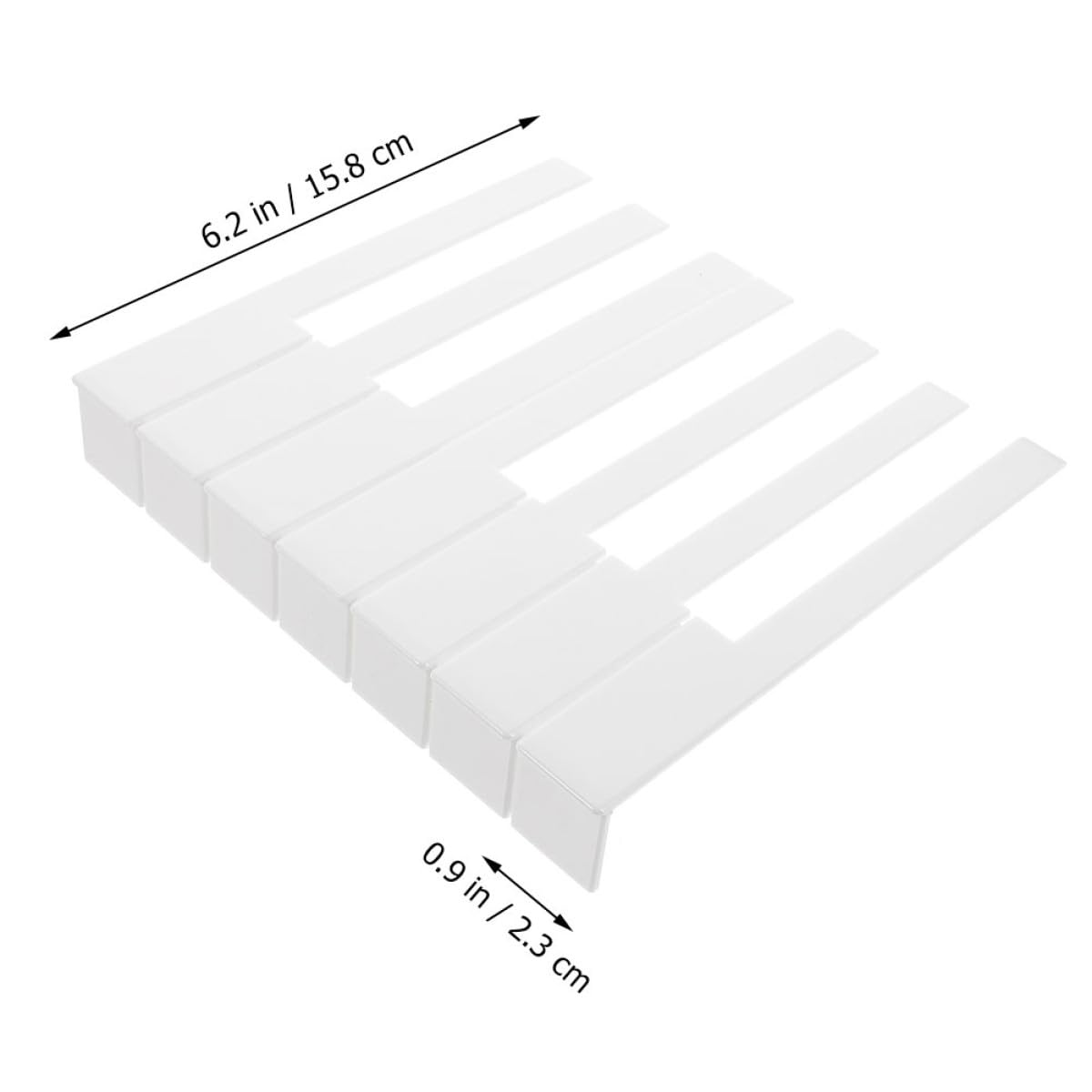 STOBAZA Klaviertasten Ersatz 52 Stück Weiß Acryl mit 5,1cm Länge für Klavierreparatur und Musiker zur Einfachen Wartung von Klaviertastaturen