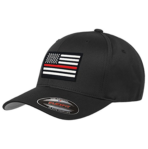 Thin Blue Line Flexfit Thin Red Line Hat American Flag S M