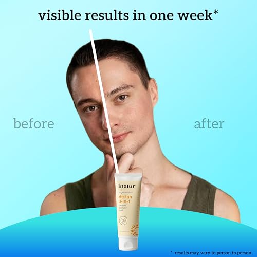 Image of inatur De Tan 3-in-1 Face Scrub | Cleanser, Scrub & Mask with Niacinamide, Calamine, Papaya & Apricot | Removes Tan, Brightens & Exfoliates | For Glowing Skin | Unisex Skincare | 100g