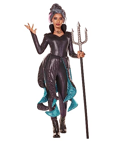 Spirit Halloween Kids Ursula Costume - The Little Mermaid Girls Size CHILD MEDIUM Multicolor