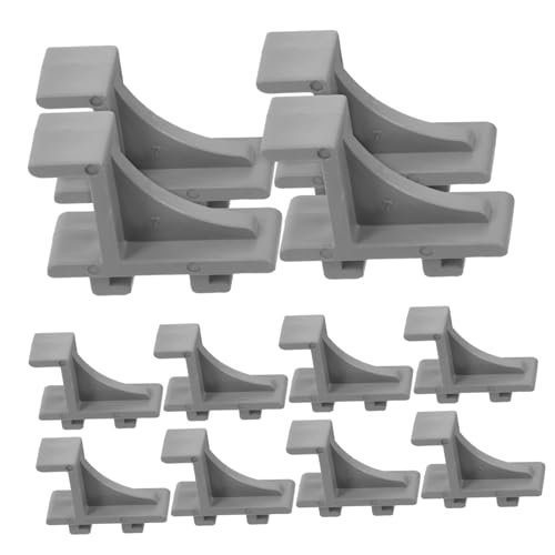 Cabilock 12 piezas Clips para Estantes de Frigorífico y Congelador Soportes de Plástico Duraderos para Puerta y Estantes Fácil Instalación Accesorios de Recambio para Refrigeradores