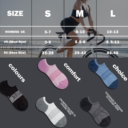 Image of BRISIRA Bamboo Viscose Coolmax Running Golf No Show Socks Women Compression Moisture Wicking Performance Low Cut Tab Athletic
