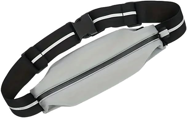 Cinturón para correr SILM con bolsillo elástico, resistente al agua, cinturones reflectantes para correr para mujeres y hombres, bolsa esencial para