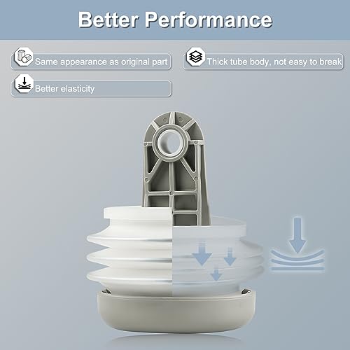 Image of JDMON Pump Bellow Kit Toilet Pump Bellows Kit Compatible with Dometic S /T /J /VHT /VG Series Vacuum Pump Kit Replace 385230980 385310151 With 4 Duckbill Valve Bushing, O-Ring Kit, Bolt