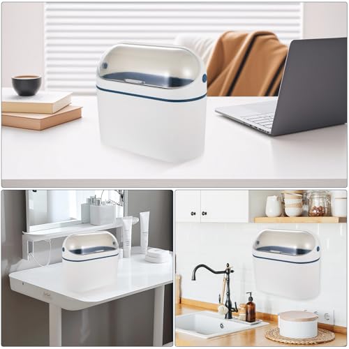 SHUTIANYA Küchenmülleimer 4L Abfalleimer mit Deckel, Kunststoff Abfallsammler, Abfallbehälter Mülleimer zum Aufhängen, hängende Wandmontagefür Mülleimer Wohnmobil Küche Schrank Trash Can