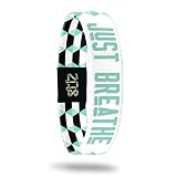 ZOX Inspirational & Motivational Bracelet – Just Breathe - Uplifting Reversible Stretch Wristband wi