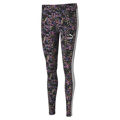 PUMA Women's Legging, Black-Splat All Over Print, L