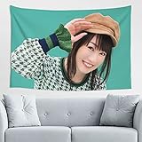 水樹奈々 多機能壁掛け ポスター寝室装飾 壁装飾 部屋装飾 窓 トップ飾り リビング装飾 可愛い 萌えグッズ 60x40in