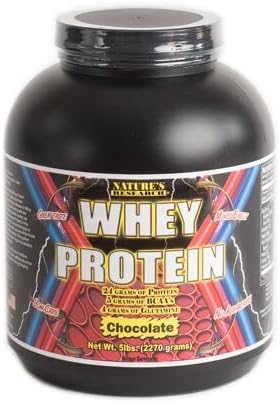 Natures Reasearch Vanilla Protein 1000% Whey Powder 5 lbs 75 sevings