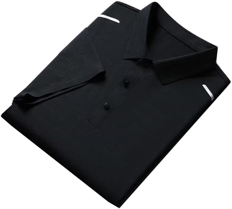 Mens Golf Polo Shirts Short Sleeve Quickly Dry Collared Tennis Casual Shirt for Men