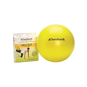 THERABAND Mini Ball, Small Exercise Ball for Yoga, Pilates, Abdominal Workouts, Shoulder Therapy, Core Strengthening, At-Home Gym & Physical Therapy Tool