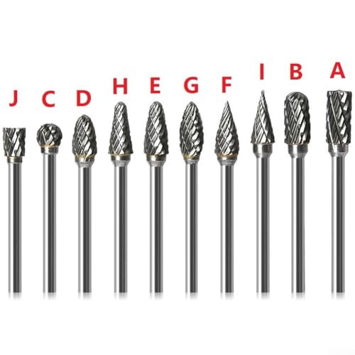 Fresas rotativas de carburo 3x6mm 5 piezas miniatura 5